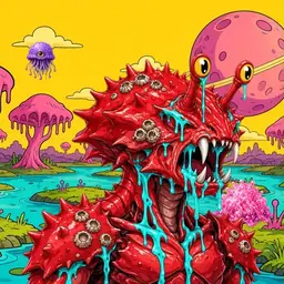 Oozlings #6267, Crab · Turquoise Swamp