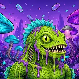 Oozlings #627, Swamp Fish · Fungus Forest