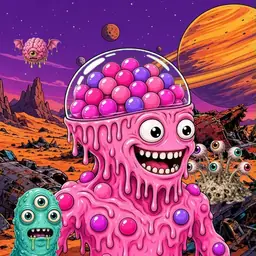Oozlings #6277, Gumball Brain · Ship Junkyard