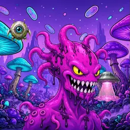 Oozlings #6294, Squid · Fungus Forest