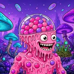Oozlings #6304, Gumball Brain · Fungus Forest