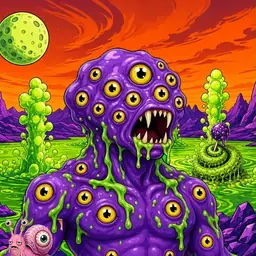 Oozlings #6308, Eyeball Cluster · Acid Lake