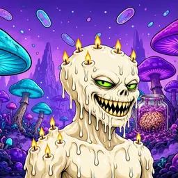 Oozlings #6315, Candle Wax · Fungus Forest