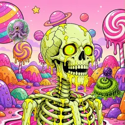 Oozlings #6319, Mutated Skull · Candy Planet