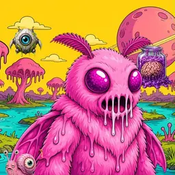 Oozlings #6325, Mutant Moth · Turquoise Swamp