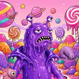 Oozlings #6327, Slug · Candy Planet