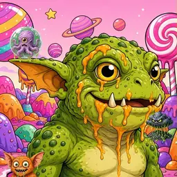 Oozlings #6333, Toad Goblin · Candy Planet
