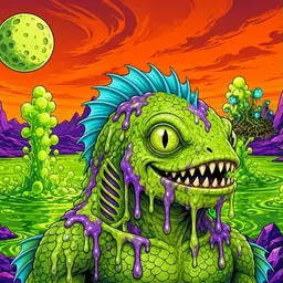 Oozlings #6344, Swamp Fish · Acid Lake
