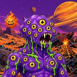 Oozlings #6346, Eyeball Cluster · Ship Junkyard