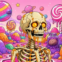 Oozlings #6350, Skull · Candy Planet