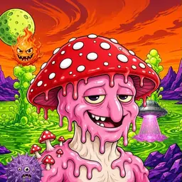 Oozlings #6356, Mushroom Head · Acid Lake