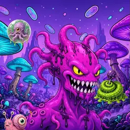 Oozlings #6361, Squid · Fungus Forest