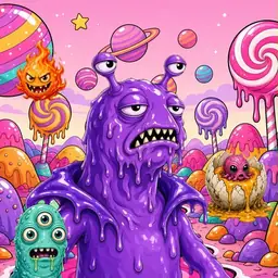 Oozlings #6362, Slug · Candy Planet
