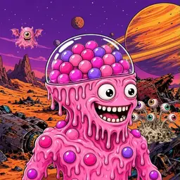 Oozlings #6363, Gumball Brain · Ship Junkyard