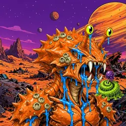 Oozlings #6364, Mutated Crab · Ship Junkyard