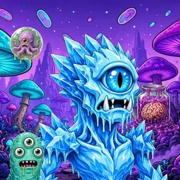Oozlings #6368, Ice Cyclops · Fungus Forest