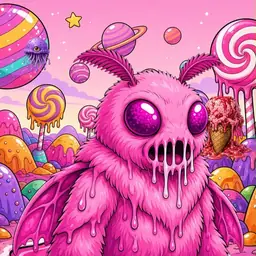 Oozlings #6370, Mutant Moth · Candy Planet