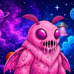 Oozlings #6375, Mutant Moth · Void Nebula