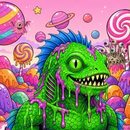 Oozlings #6385, Mutated Swamp Fish · Candy Planet