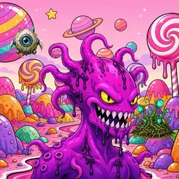 Oozlings #6389, Squid · Candy Planet