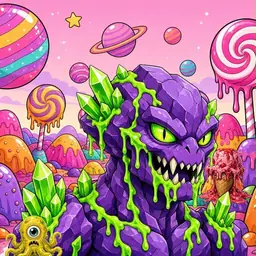Oozlings #6391, Crystal Rock · Candy Planet
