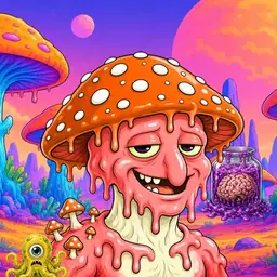 Oozlings #6400, Mutated Mushroom Head · Mushroom Desert