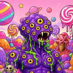 Oozlings #6402, Eyeball Cluster · Candy Planet