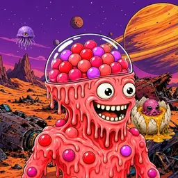 Oozlings #6404, Mutated Gumball Brain · Ship Junkyard