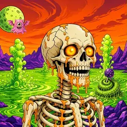 Oozlings #641, Skull · Acid Lake