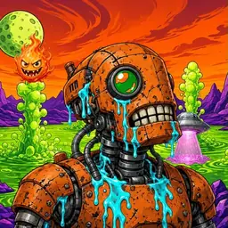 Oozlings #6410, Rusty Robot · Acid Lake