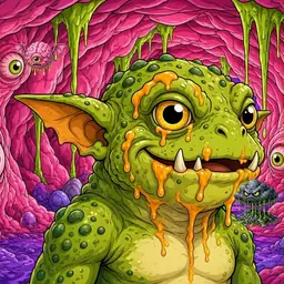 Oozlings #6423, Toad Goblin · Flesh Cave