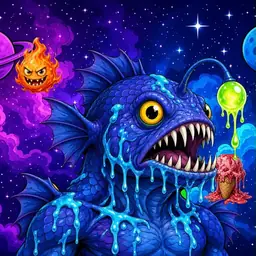 Oozlings #6429, Anglerfish · Void Nebula