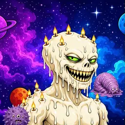 Oozlings #6433, Candle Wax · Void Nebula