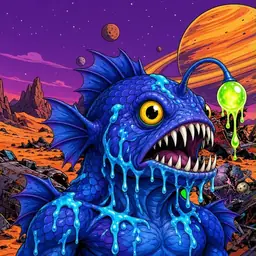 Oozlings #6439, Anglerfish · Ship Junkyard