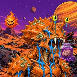 Oozlings #6463, Mutated Crab · Ship Junkyard