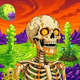 Oozlings #6472, Skull · Acid Lake