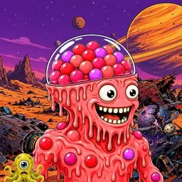 Oozlings #6477, Mutated Gumball Brain · Ship Junkyard