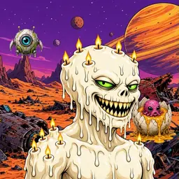 Oozlings #6481, Candle Wax · Ship Junkyard