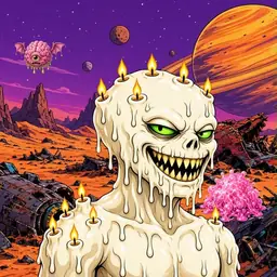 Oozlings #6489, Candle Wax · Ship Junkyard