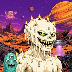 Oozlings #6491, Candle Wax · Ship Junkyard
