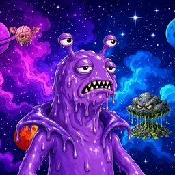Oozlings #6496, Slug · Void Nebula