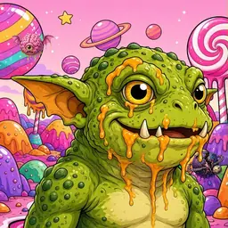 Oozlings #6502, Toad Goblin · Candy Planet