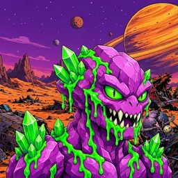 Oozlings #6503, Mutated Crystal Rock · Ship Junkyard