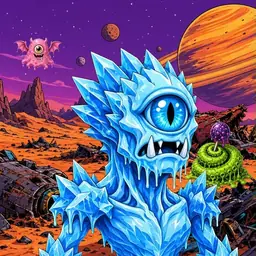 Oozlings #6510, Ice Cyclops · Ship Junkyard