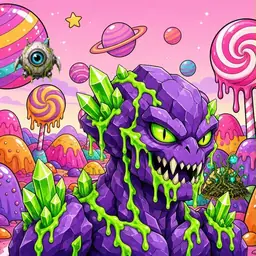 Oozlings #6512, Crystal Rock · Candy Planet