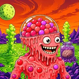 Oozlings #6517, Mutated Gumball Brain · Acid Lake