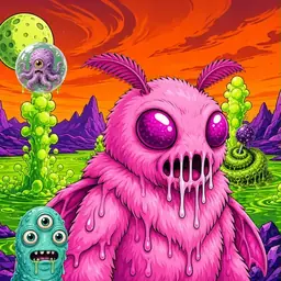 Oozlings #6527, Mutant Moth · Acid Lake