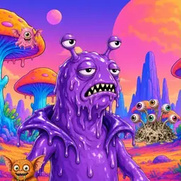 Oozlings #653, Slug · Mushroom Desert