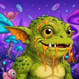 Oozlings #6530, Toad Goblin · Fungus Forest