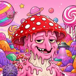 Oozlings #6539, Mushroom Head · Candy Planet